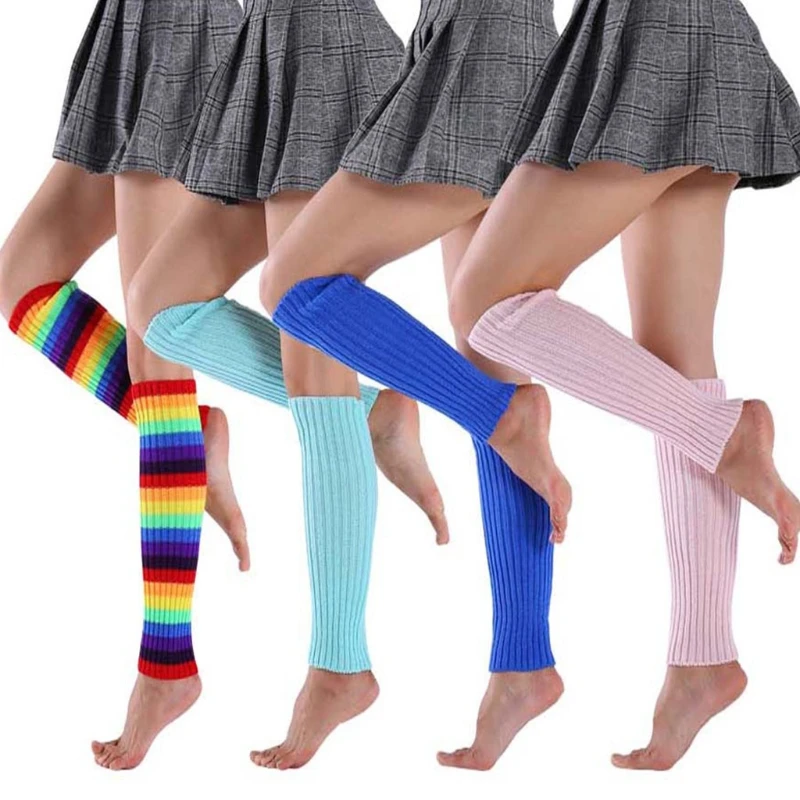 Ribbed Knit Leg Warmers for Wo - Knee Sleeve Pair ulasan dan harga