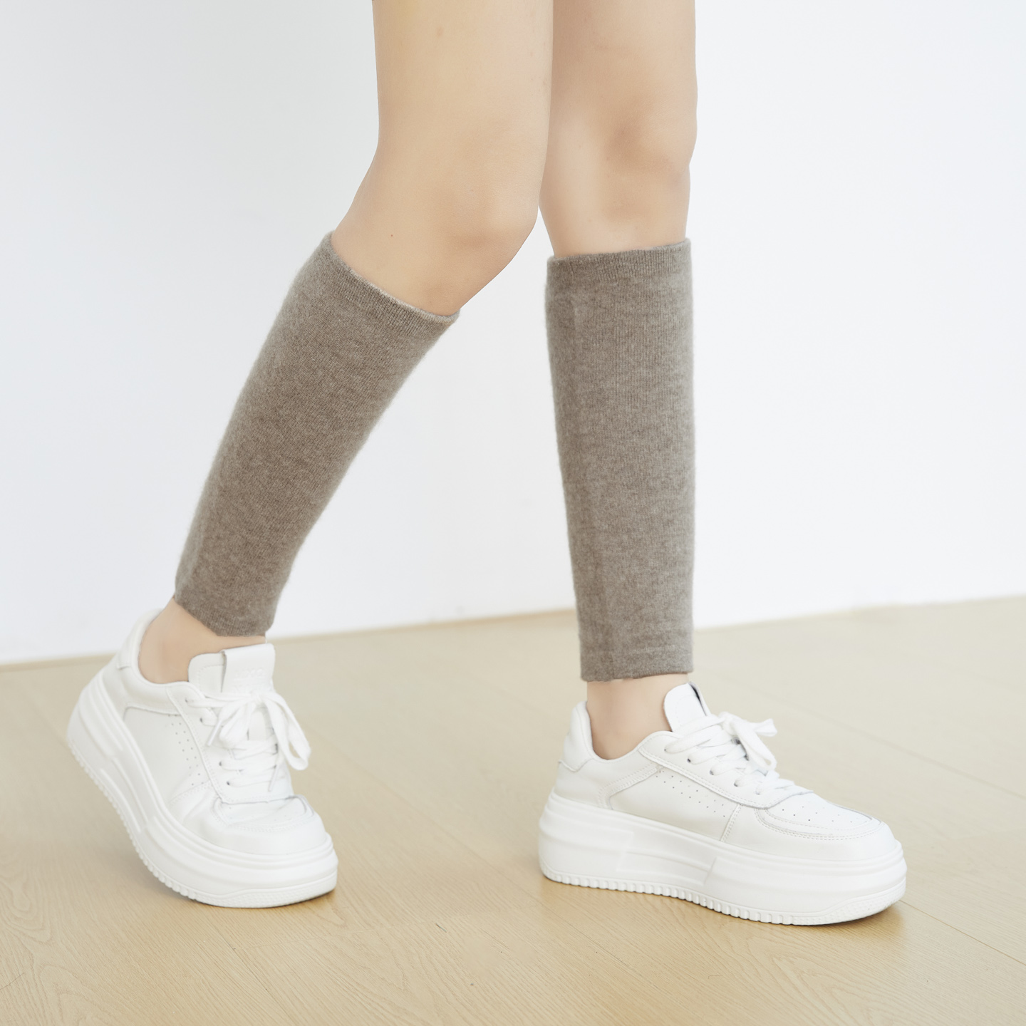 Pure Cashmere Knit Seamless Kn - Knee Sleeve Pair ulasan dan harga