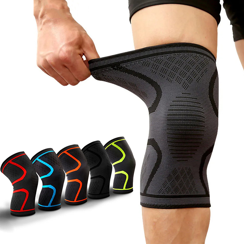 1PC Men Fitness Running Cyclin - Knee Sleeve Pair ulasan dan harga